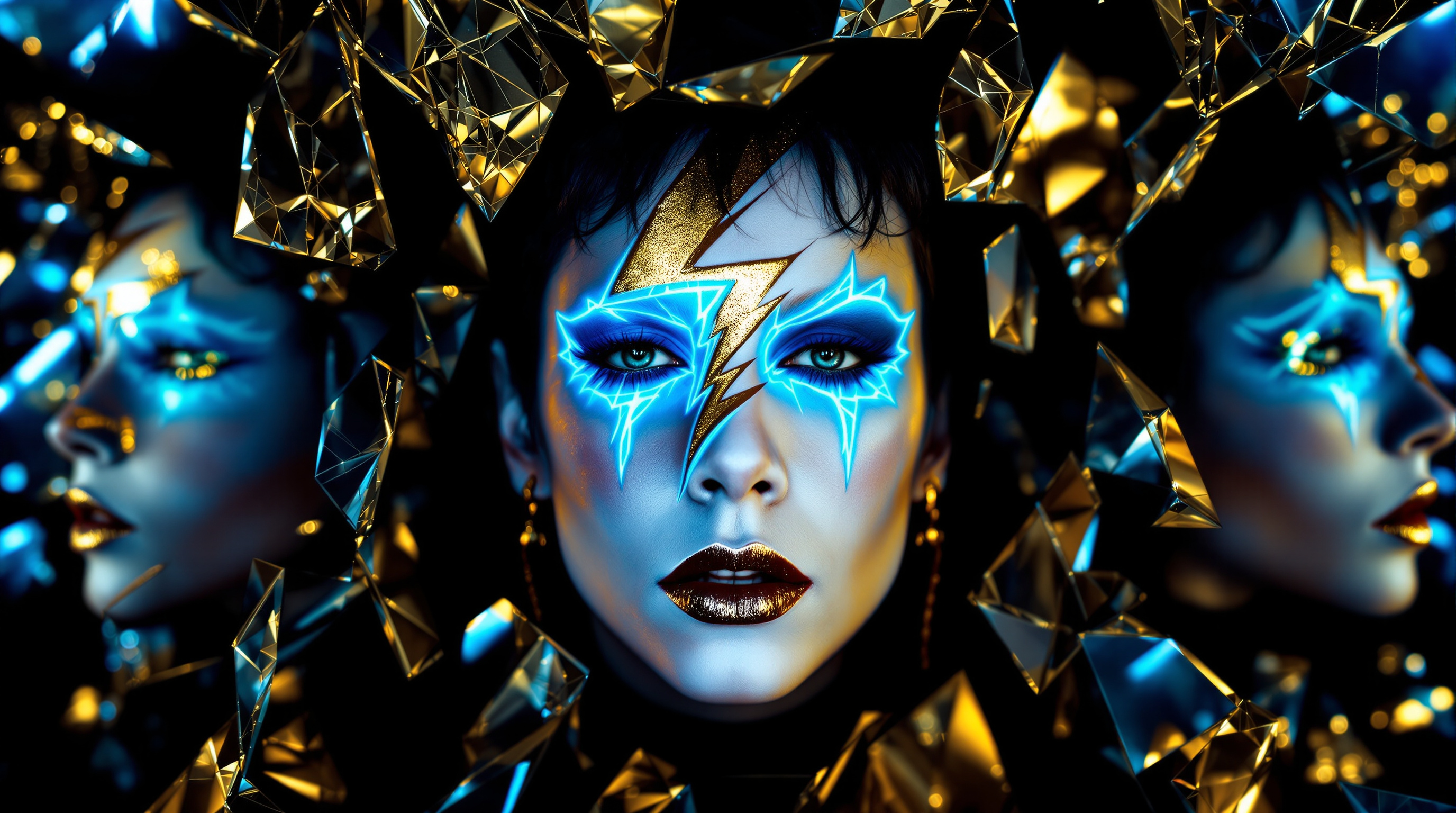 Bowie — original fine art digital artwork from The Pixel Cake Music Icon Art Series
