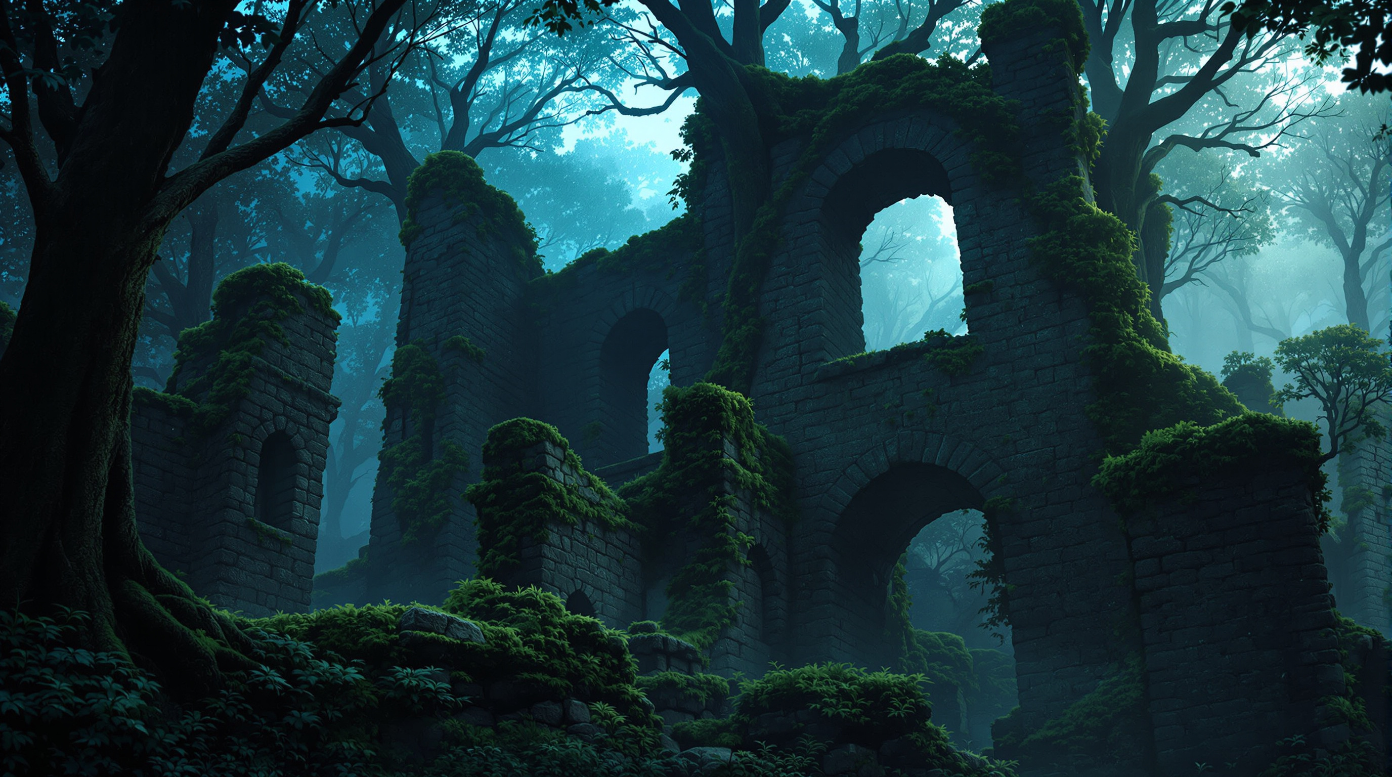 Castle Forest — Atmospheric Photography by The Pixel Cake